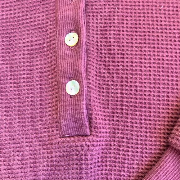 Negative Underwear Sz S Waffle Knit Pullover in Garnet Luxorious Loungewear - Picture 14 of 16